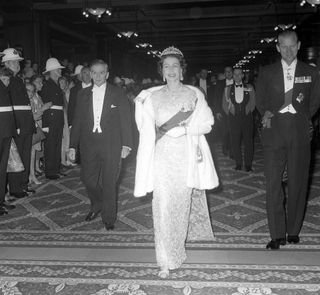 The Queen and Prince Philip during their tour of Canada