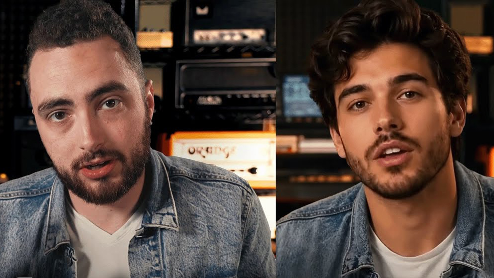 Side by side photo of Rhett Shull and AI-generated version of him