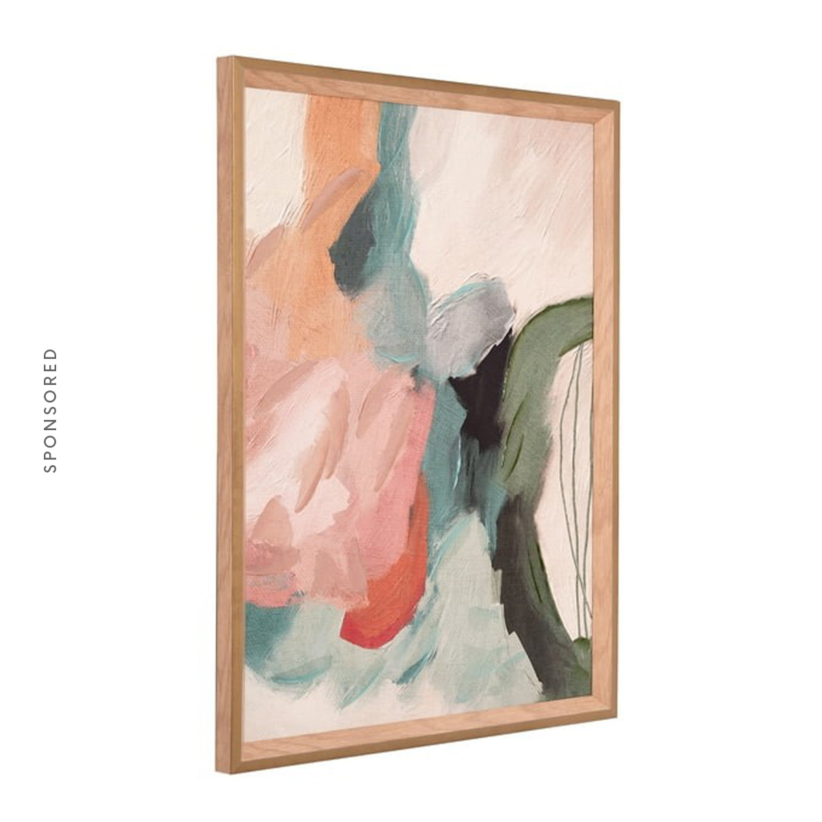 Beautiful by Drew Barrymore, Beautiful by Drew Framed Painterly Abstract on Linen Wall Art