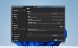 Intelligent Terminal open in the Windows 11 desktop on the Agents page.