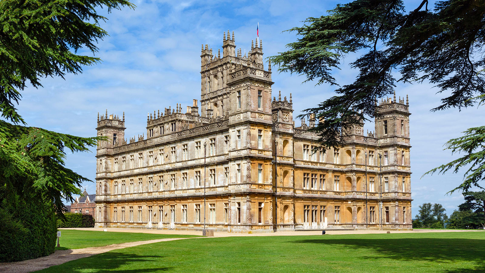 The gardens of Highclere Castle (the location for Downton Abbey) are picured at the castle in Highclere, southern England, on May 12, 2016. 