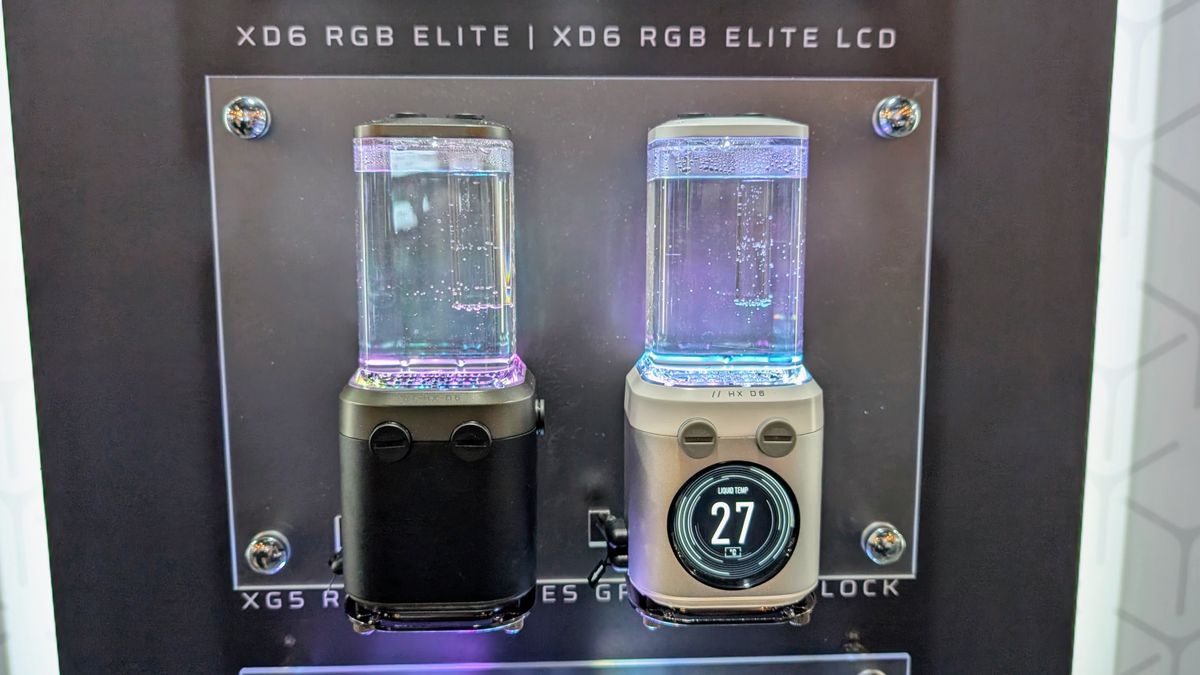 Corsair XD6 Elite cooler display at Computex 2025