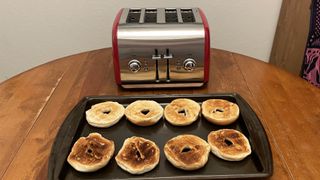KitchenAid 4-slice toaster bagel test