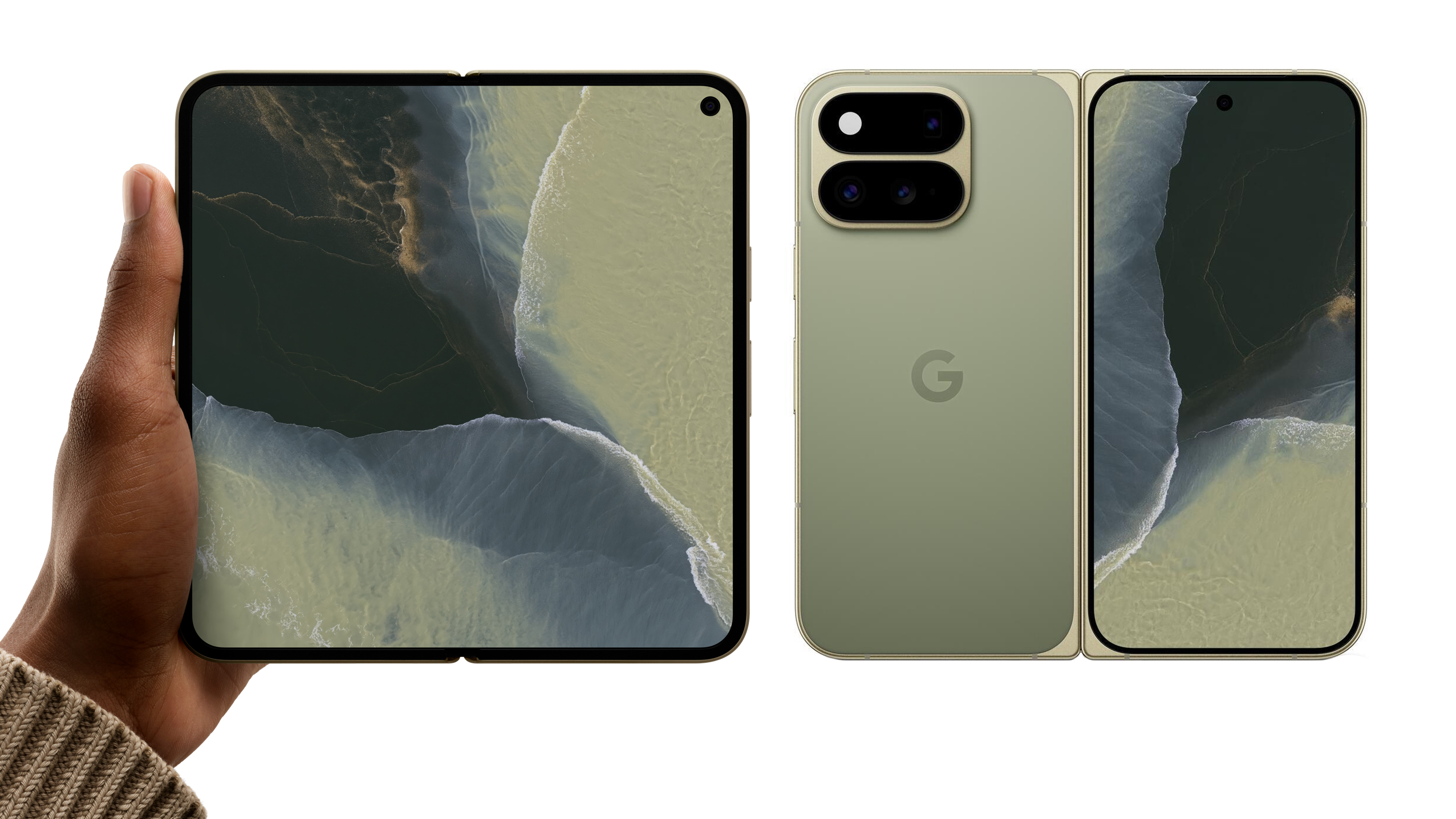 Google Pixel 11 Pro Fold being held in hand