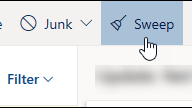 Outlook Sweep functionality