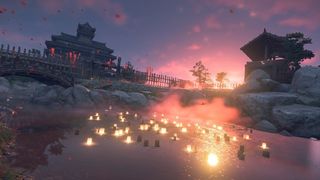 Ghost Of Tsushima Castle And Candles