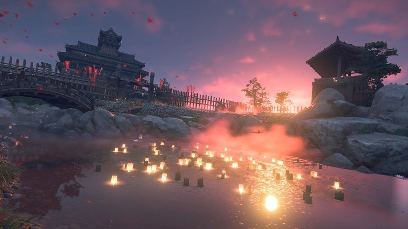 Ghost Of Tsushima Castle And Candles