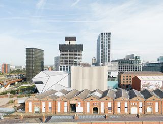 Aviva Studios, the new home of Factory International in Manchester theatre from above