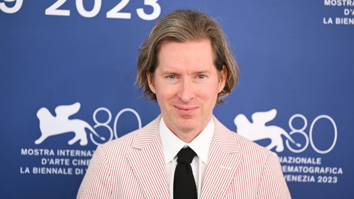 Wes Anderson at a photocall at the 80th Venice International Film Festival 