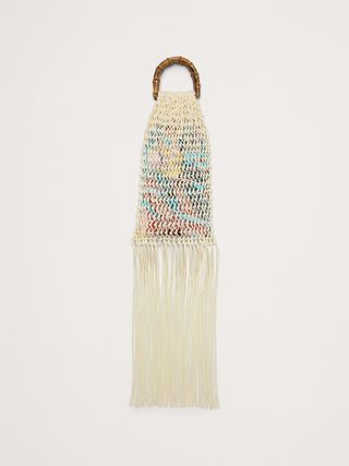 Banana Republic, The White Lotus Waxed Cord Macramé Bag