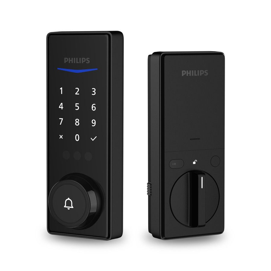 Black smart lock