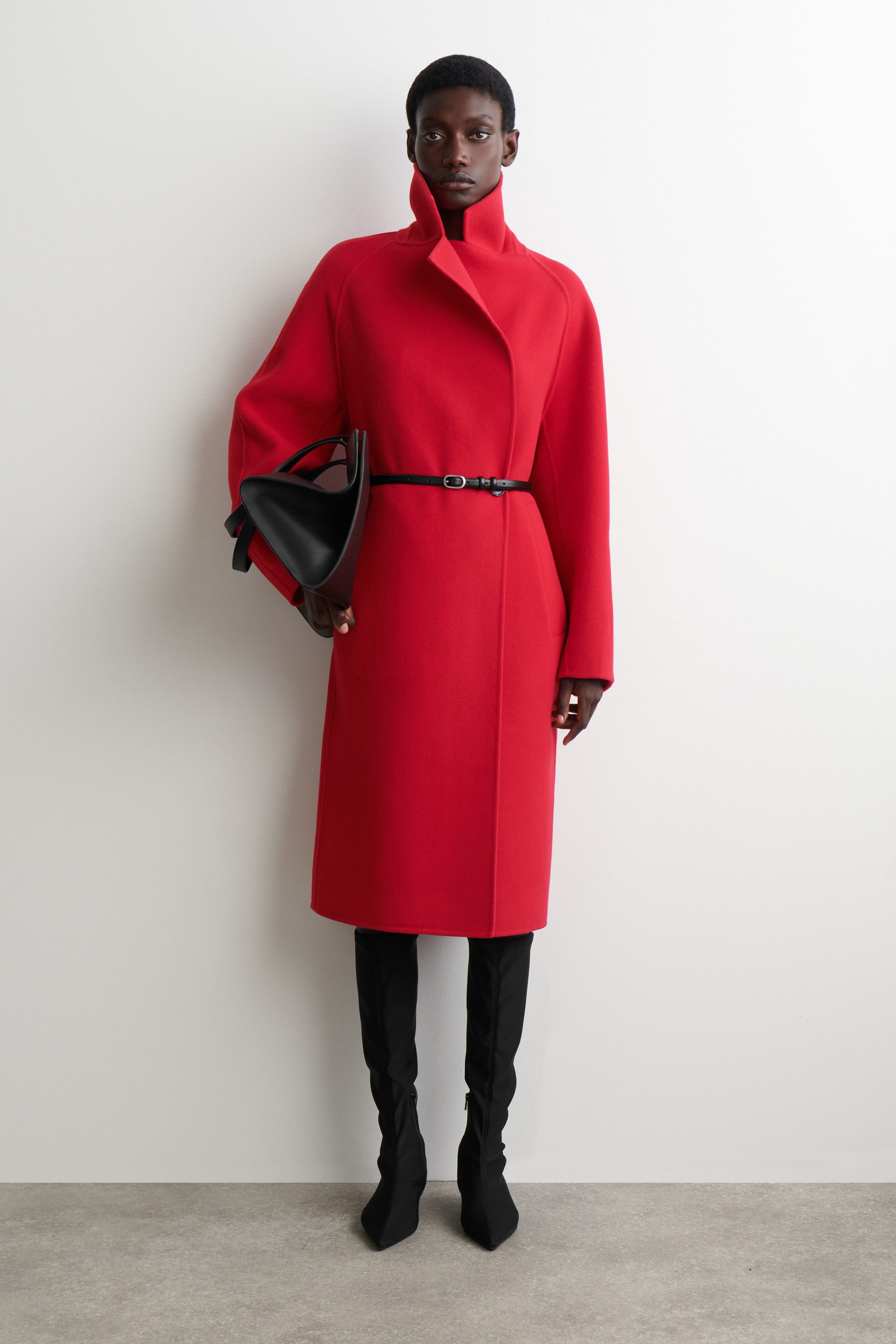 Oversized Double-Breasted Wool Coat