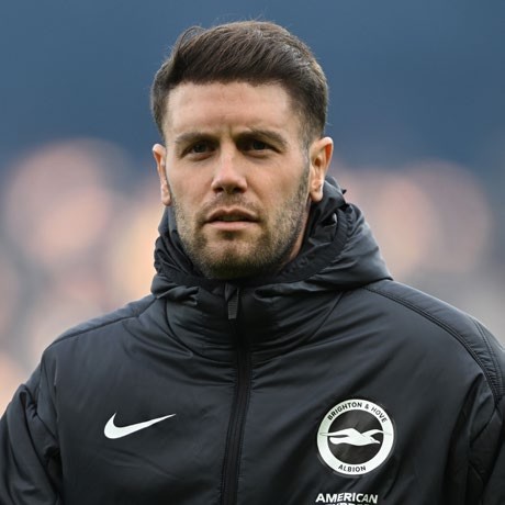 Brighton Head Coach Fabian Hurzeler looks on. (Photo by Mike Hewitt/Getty Images)