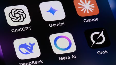 AI LLM chatbot apps on a phone