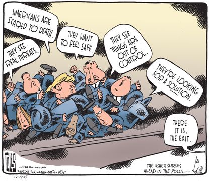 Political cartoon U.S. Security GOP Candidates Polls
