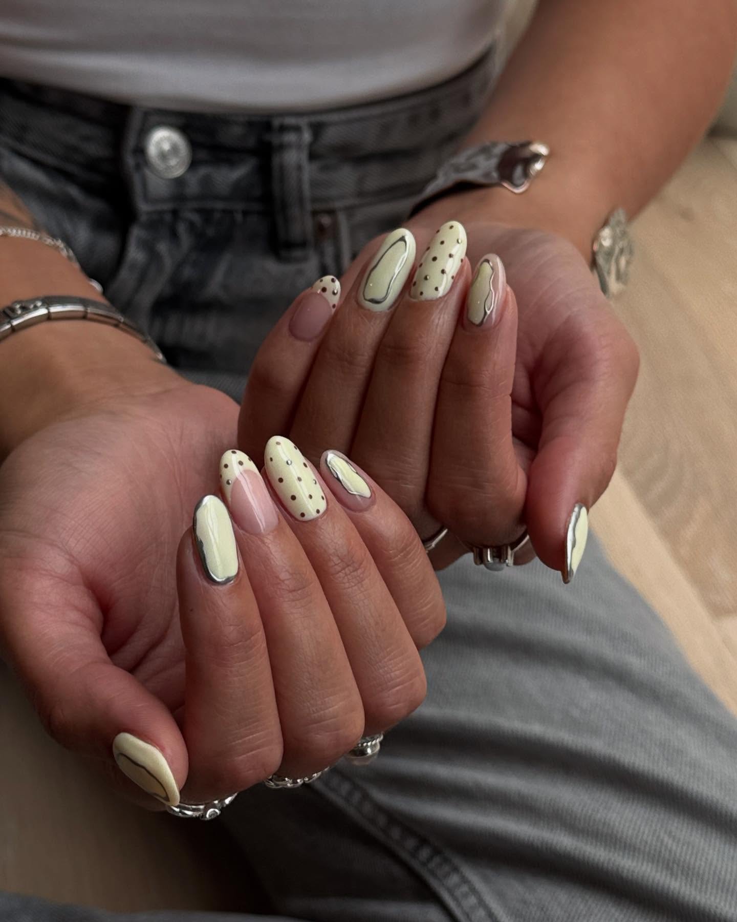 butter yellow nails