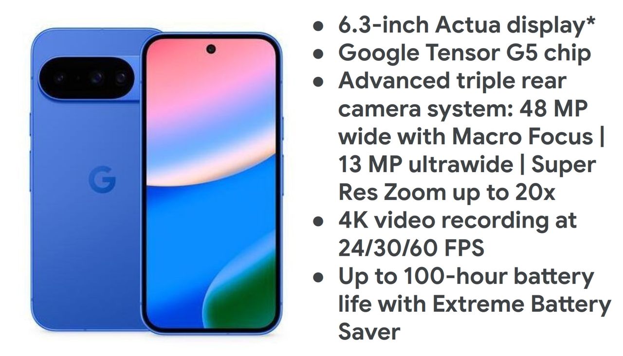 Pixel 10 and specs