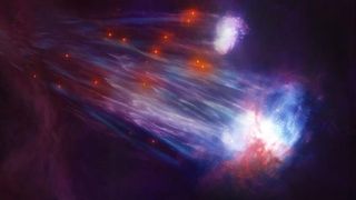 A river of gas emanating from two tiny galaxies in the Milky Way's outskirts hosts stars after all. 