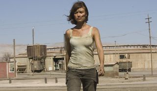 Quantum of Solace Camille Montes walking towards the camera