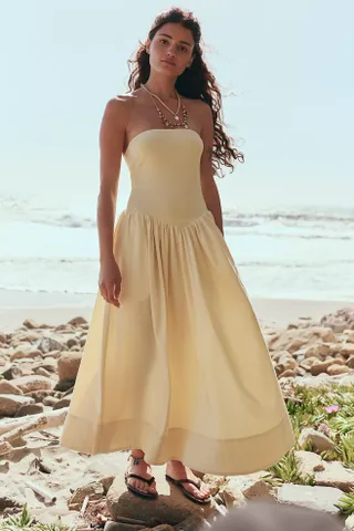 Onda Drop-Waist Tube Midi