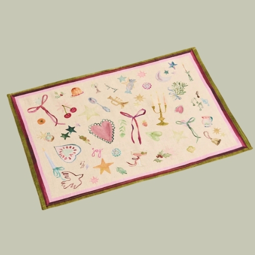 Bed Threads, La F&amp;ecirc;te 100% French Flax Linen Placemats (set of Four)