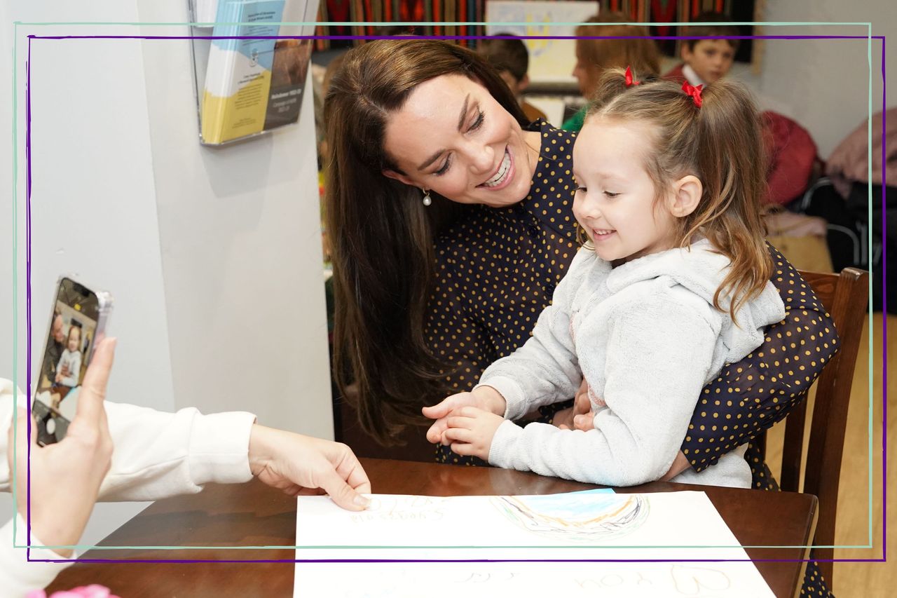 Kate middleton with Zlata Yeromenko at Ukrainian centre 