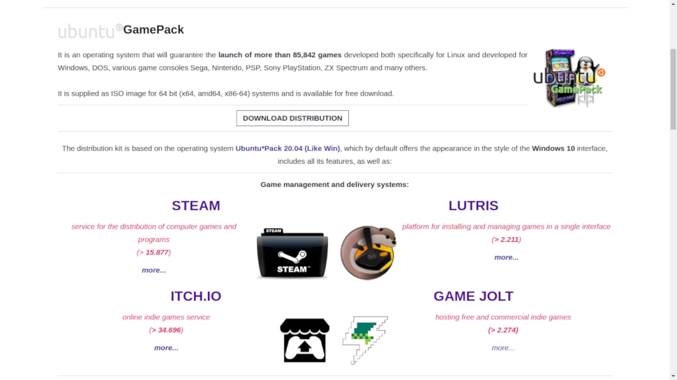 Что такое ubuntu gamepack