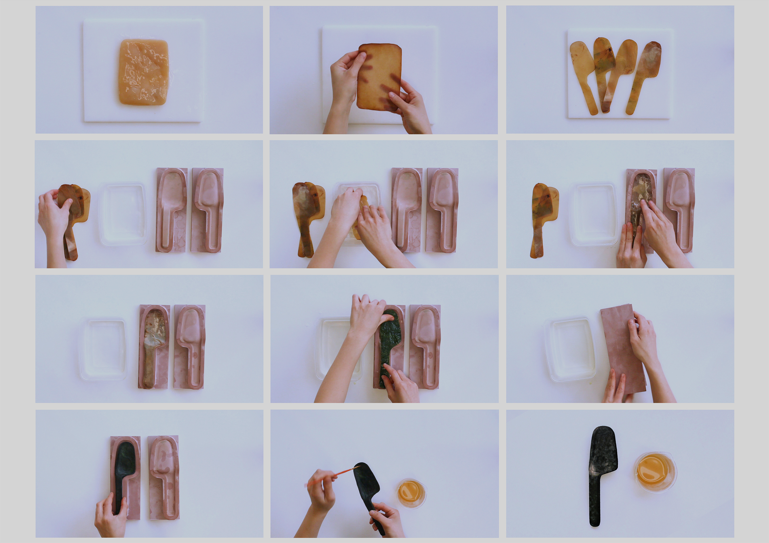 Process and moulds of making cutlery