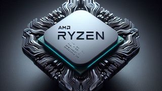 A rendered image of an AMD Ryzen CPU