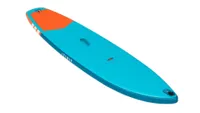 Decathlon itiwit x100 9" paddle board for beginners, in blue with orange details