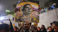 Hundreds of people demonstrate in Mexico City after the death of Jesus Ociel Baena