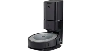 The iRobot Roomba i3+ EVO vacuum in docking station