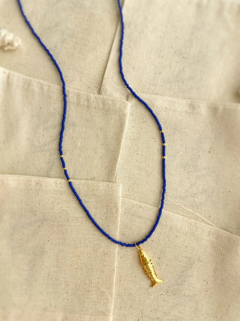 The Pheia, 925 Sterling Silver Fish Necklace