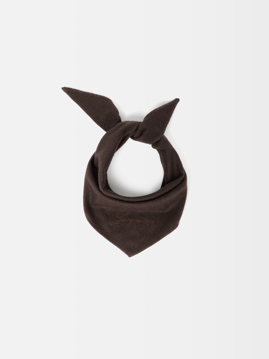 Jacquemus - the Cachemiro Bandana - Dark Brown - Size : One Size