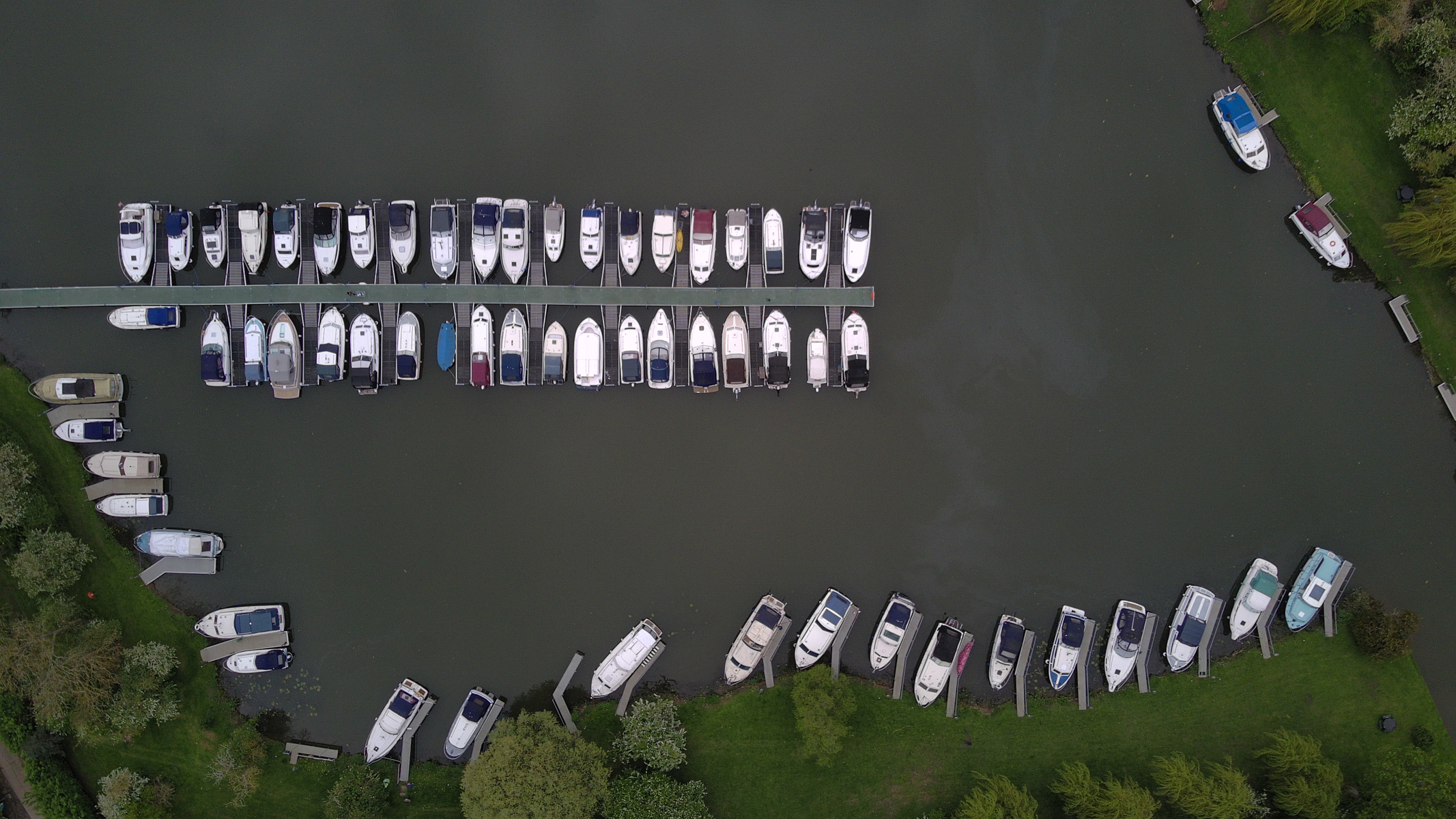 Photo of a boat yard taken with the Holy Stone Sirius HS900