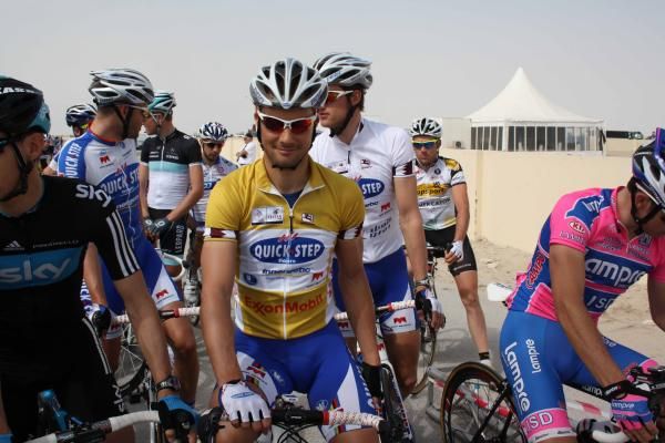 Tom Boonen (Quick Step) on the start line.