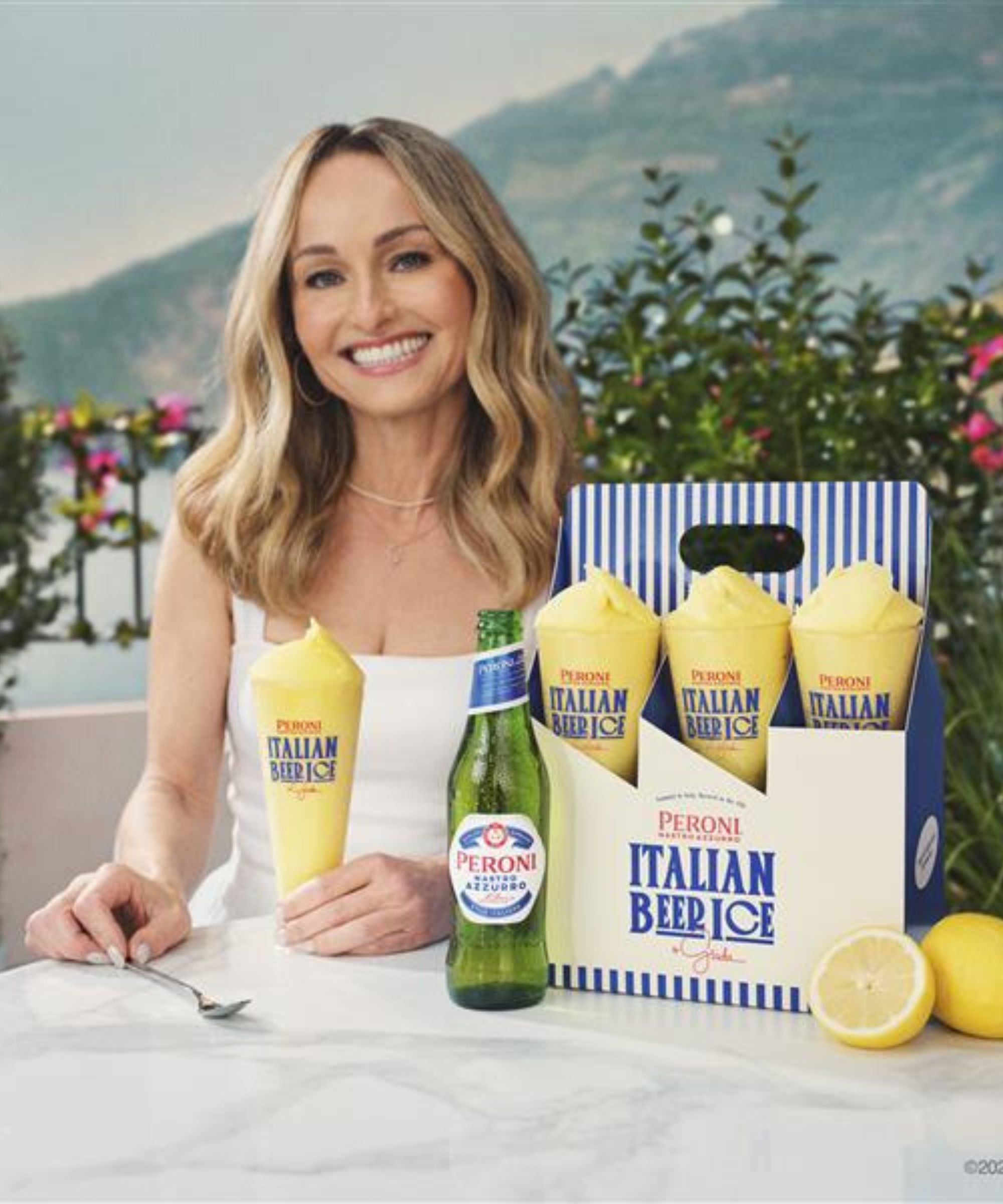 Giada De Laurentiis x Peroni Italian Beer Ice