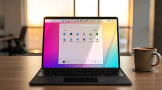 Mockups of what a top-placed Taskbar in Windows 11 would look like