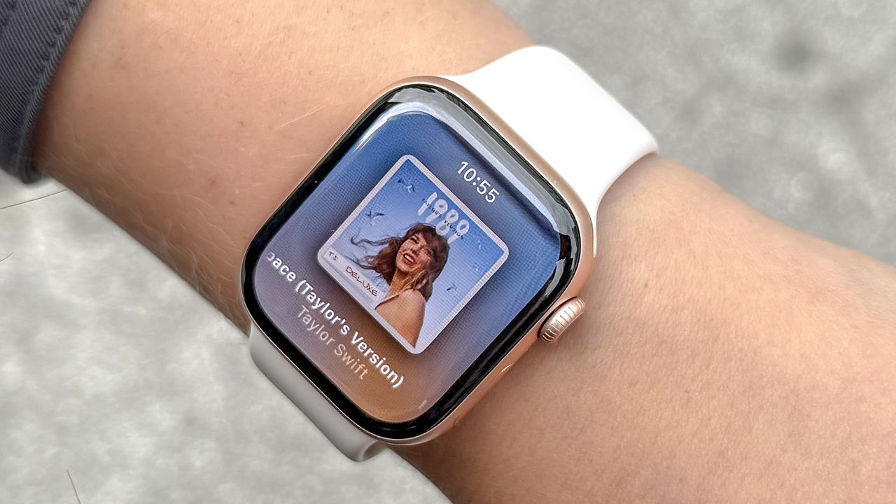 Apple Watch Series 11 showing the Now Playing screen