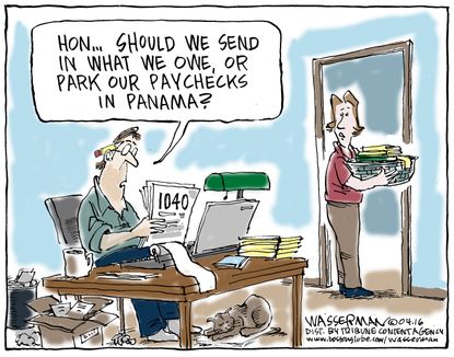 Editorial Cartoon U.S. Panama Papers
