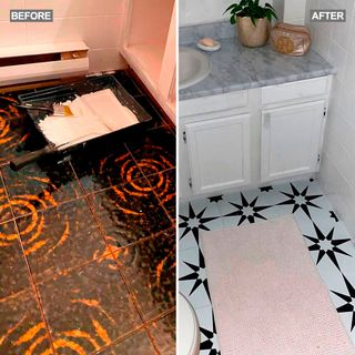 bathroom flooring makeover