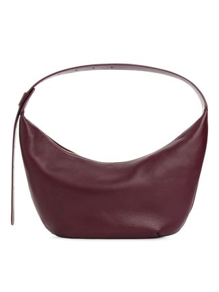 Mid Size Curved Shoulder Bag - Dark Red - Arket Gb