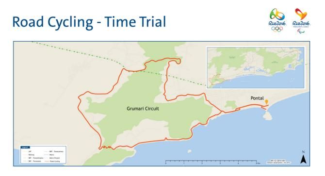 Rio 2016 Olympic time trial course