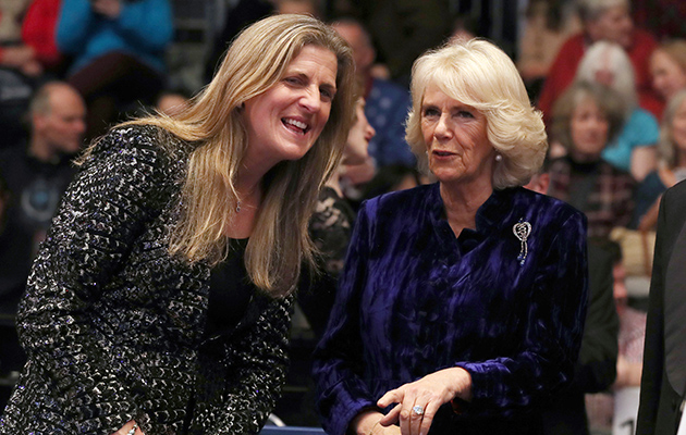 Celeb spotting: the Duchess of Cornwall catches up with Olympic eventer Tina Cook
