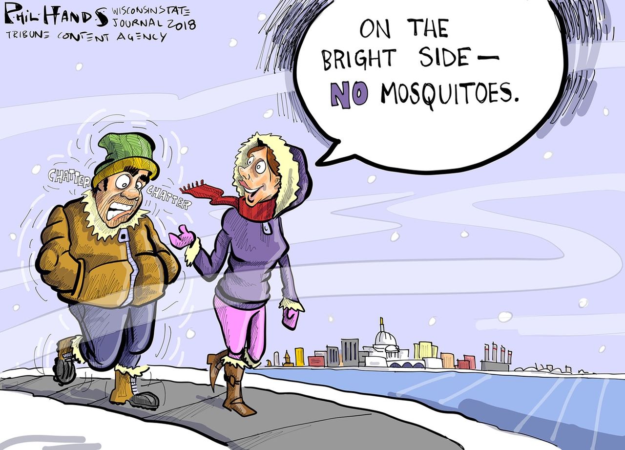 Editorial cartoon U.S. Winter Storm Grayson snow weather