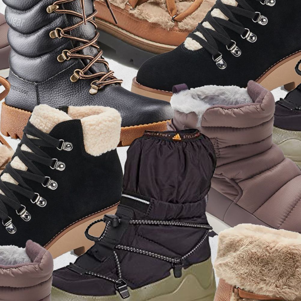 POLAR Womens Waterproof Durable Snow Winter Hiking Fleece Ankle Boots 