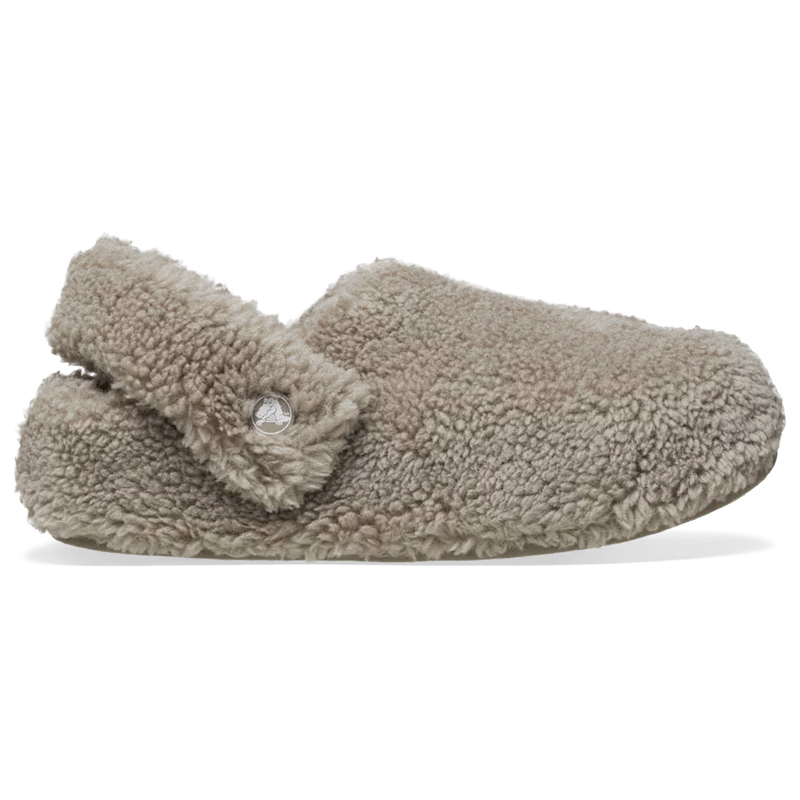 mushroom grey borg crocs slippers