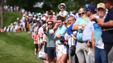 Fans watching the action at Valhalla Golf Club before the 2024 PGA Championship