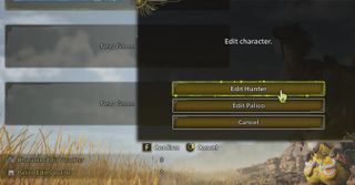 Unlimited Character and Palico Edits mod