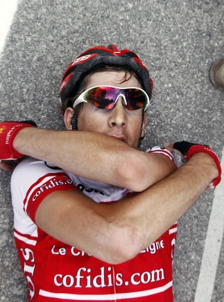 Damien Monier (Cofidis, le Credit en Ligne) gave it his all to win stage 17.
